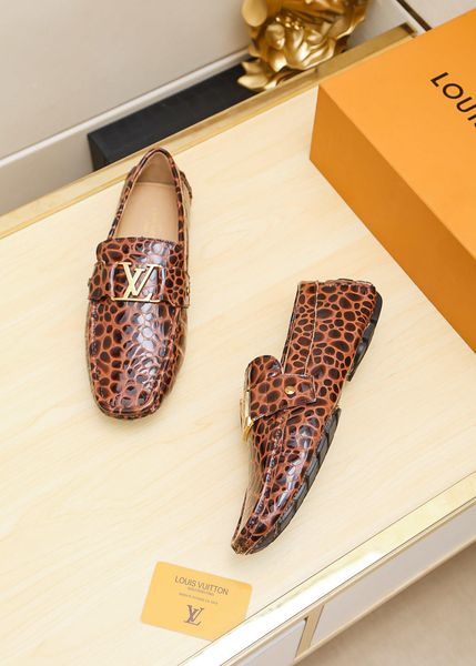 

fast delivery new style luxury men's casual shoes dress shoes three fashion design brands classic retro pattern hjhh, Black