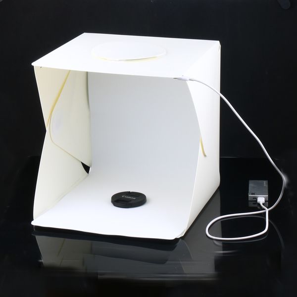 

portable folding lightbox pgraphy studio softbox led light soft box for iphone samsang htc dslr camera p background