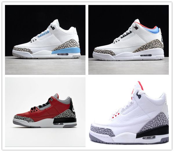 

3s jumpman баскетбольная обувь красный черный цемент tinker 3 unc katrina knicks rivals 3m светоотражающие дизайнерские кроссовки кроссовки