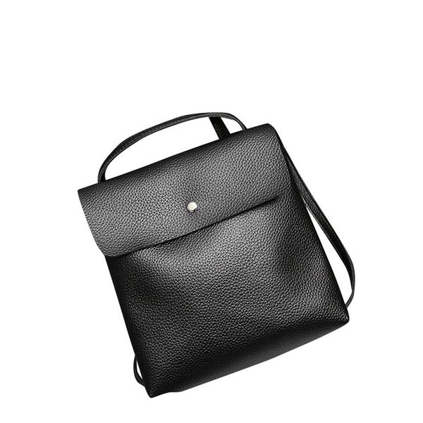 

fashion women mini backpack pu leather college shoulder satchel school rucksack ladies girls casual travel bag mochila