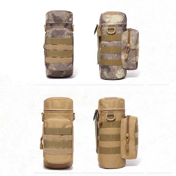 

travel tool kettle set outdoor tactical military molle system water bags shoulder bottle holder multifunction bottle pouch