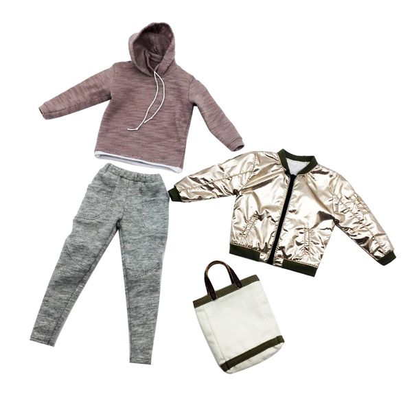 

1/6 scale men's fashion clothes & bag for 12" male action figure accessories