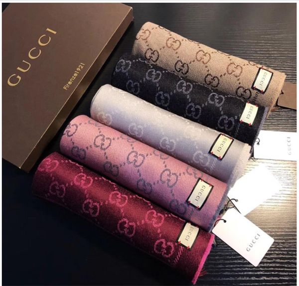 

spring 100% wool long scarf shawl for women and men classic brand warm scarves scarves wool scarf 180x48cm, Blue;gray