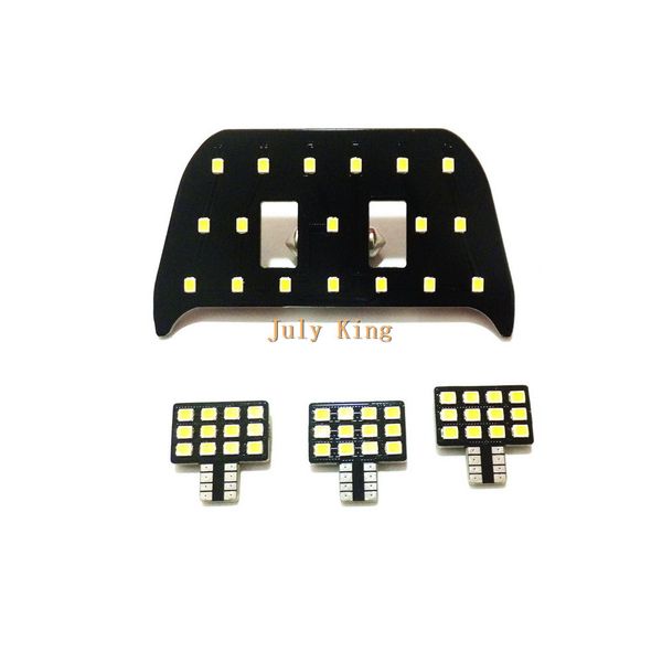

july king car led 6000k white interior reading lights case for mitsubishi pajero sport montero sport, 2835 smd 54 leds dome light, 4 pcs