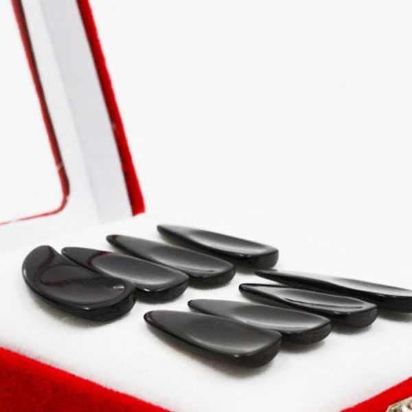 

pure natural black ox horn high-grade nail extra thick groove nail zither for beginners practice finger picks zither accessories
