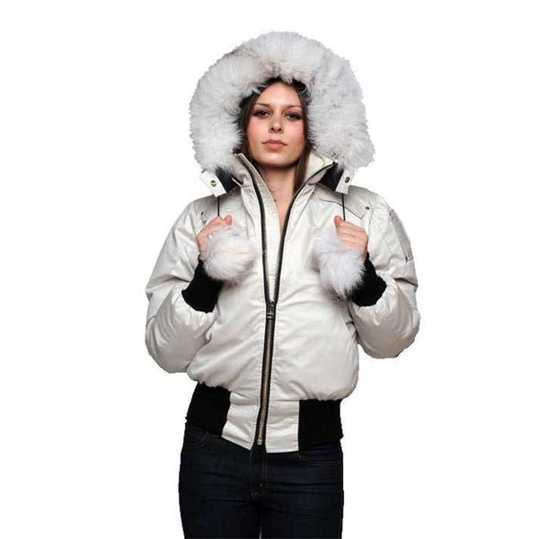 

женщины зимние пальто на открытом воздухе мех пуховик теплый ветрозащитный вниз пальто сгущает с капюшоном куртки manteaus doudoune женская, Black