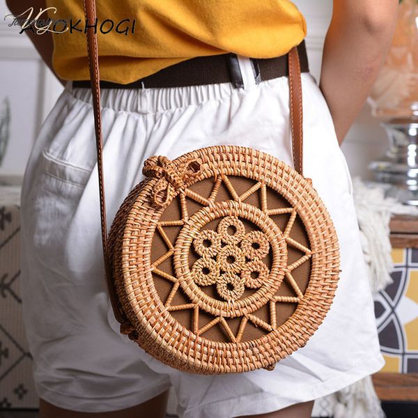 

holiday polyester summer vintage handmade rattan bags straw woven ladies stars hollow bow shoulder bag weaving beach handbags b429