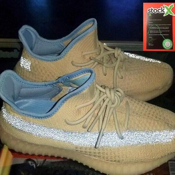 

v2 true form hyperspace clay static mens running shoes kanye west cream white black white bred women fashion sport sneakers 36-46