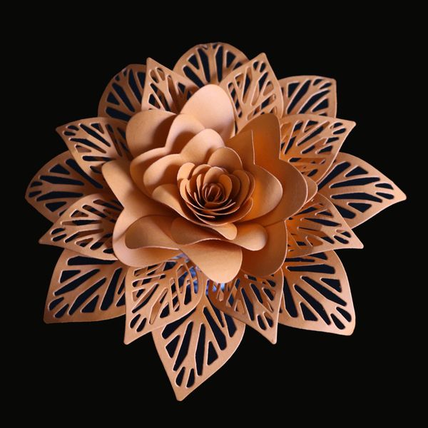 

3d flowers leaves stencil metal cutting dies scrapbooking craft dies stamps and dies stitch arrivage snijmal en embossing flower card making