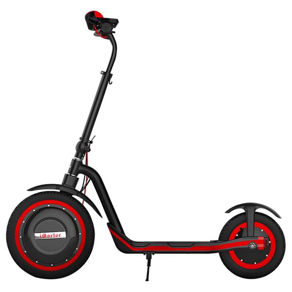 

imortor c1 foldable off-road electric scooter 350w motor max 30km/h 9.6ah battery16 inch pneumatic front tire
