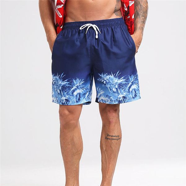 

summer fashion men's shorts swim casual polyester drawstring trunks quick dry beach surfing running swimming shorts z0220, White;black