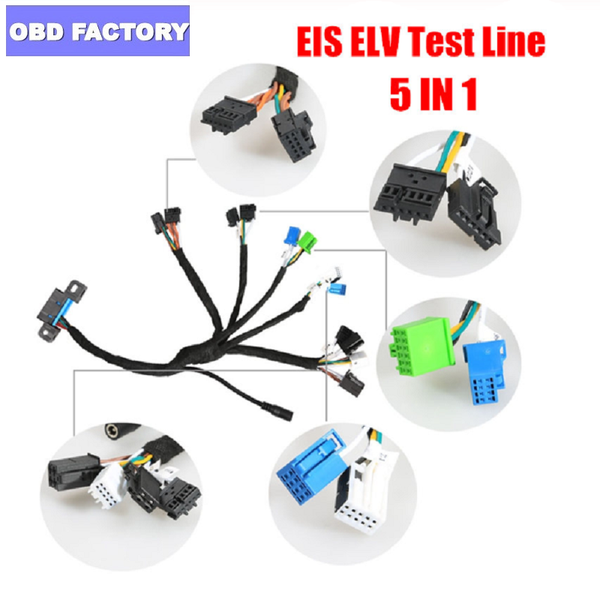 

five-in-one eis elv test detect key cables works together vvdi mb bga tool cgdi mb prog for 5in1 ing
