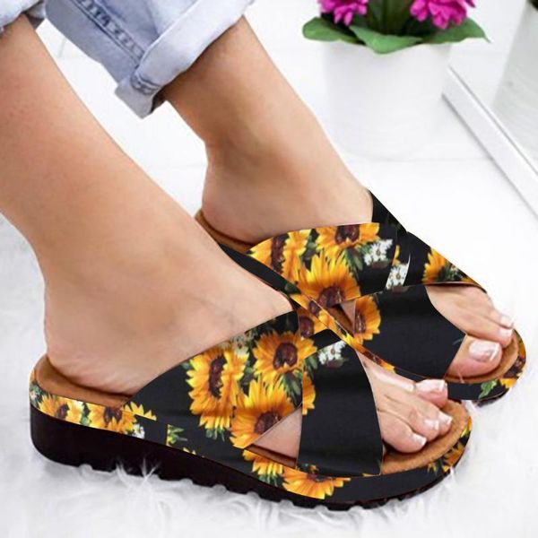 

women shoes womens fashion flats printing wedges open toe beach shoes roman slippers sandals botines mujer nice#521, Black