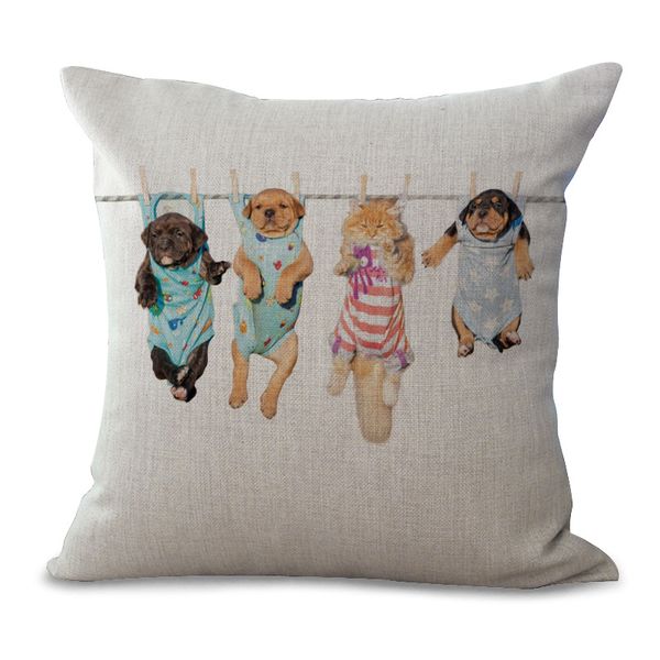 

главная кошка собака зверек наволочка подушка белье хлопок бросьте площади наволочки крышки главная декоративное r5