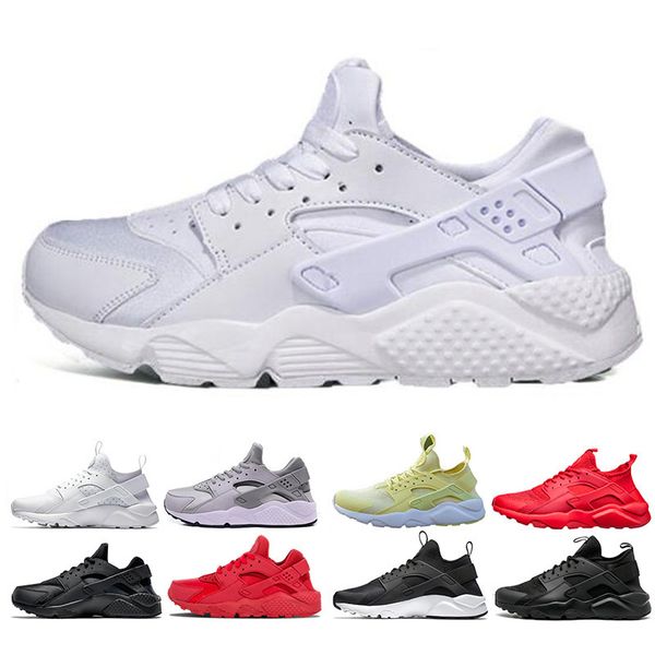 

Hot sale Huarache 1.0 4.0 Triple White Black red mens womens running Shoes Huaraches sports Sneaker Running Shoes size eur 36-45