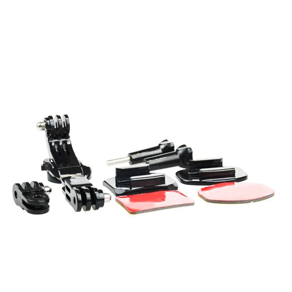 

9pcs adjustment helmet front side mounting kit adhesive curved and flat mount set replacement for camera