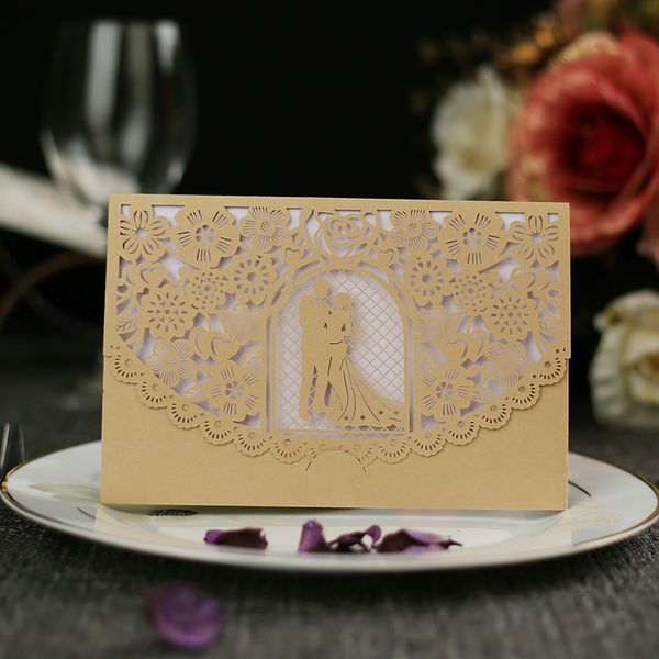 

20pcs wedding invitation cards pearl paper invitation holders with inner sheets for wedding birthday party anniversary