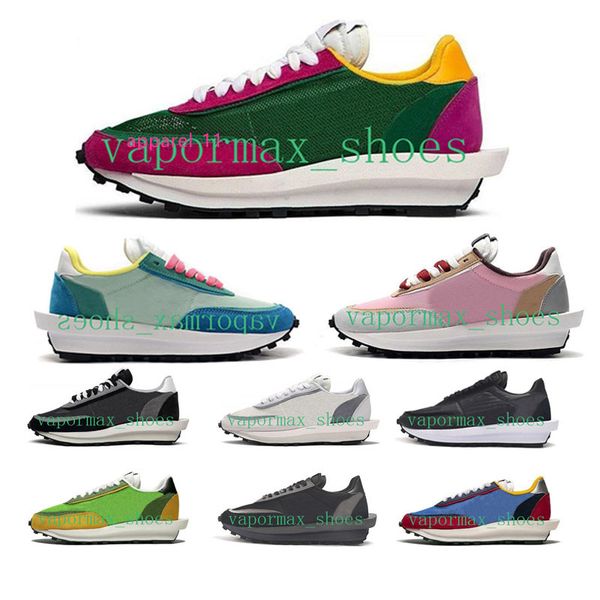 

2019 sacai x ldv waffle daybreak running shoes triple black trainers mens for women varsity blue pine green gusto sports sneakers 36-44