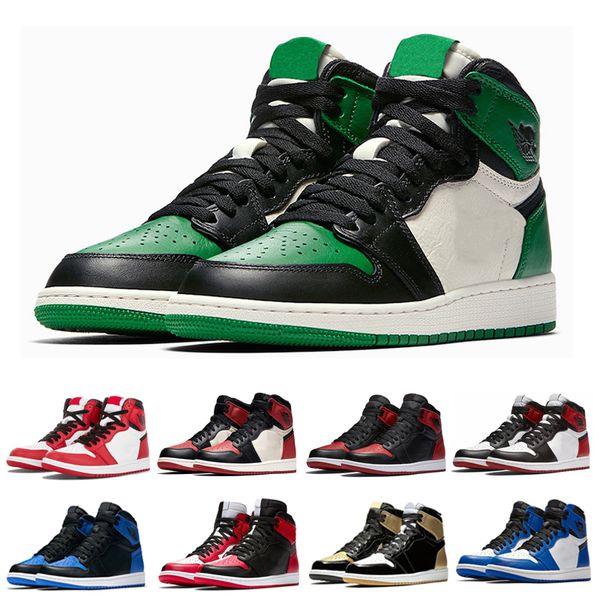 

OG Mens I Basketball Shoes Pine Green Black Toe Barons Metallc Red New Love UNC Triple black Top Best Mens Athletics Sneakers Trainers