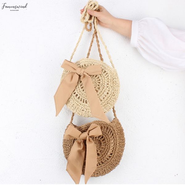 

women straw bag zipper summer beach rattan shoulder bags bamboo bag handbag crossbody