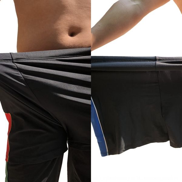 

middle-aged and elderly extra large swimming trunks size plus fat extra large fat men's swimming trunks with 300 jin, Black