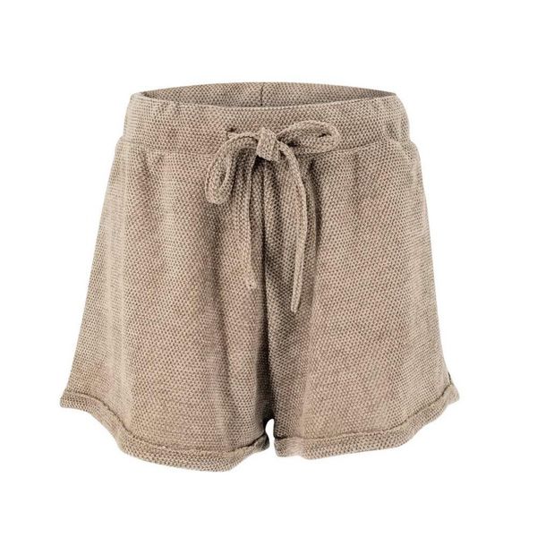 

2019 женщин свободного покроя широкий шорты лето эластичный пояс свободные шорты мода drawstring короткие рк, White;black