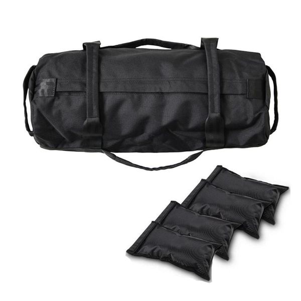 

fitness weights sandbags training exercise yoga heavy duty workout gym 44lbs sandbag with 4 adjustable filler sand bags