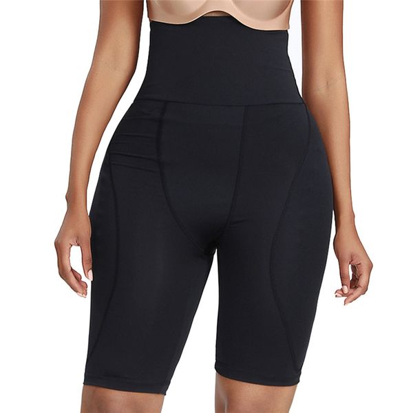 

2020 fashion trend women's high waist postpartum body shaping shorts tummy control thigh bulifter bodysuit trousers bottoms, White;black