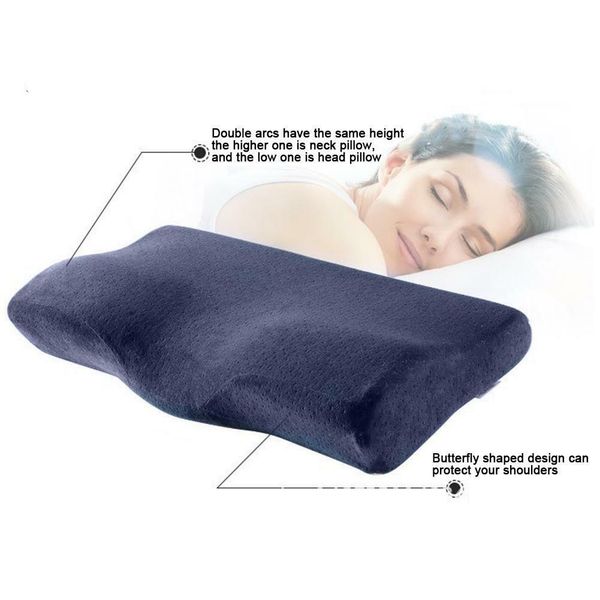 

home contour memory foam pillow orthopedic sleeping ergonomic for neck pain new