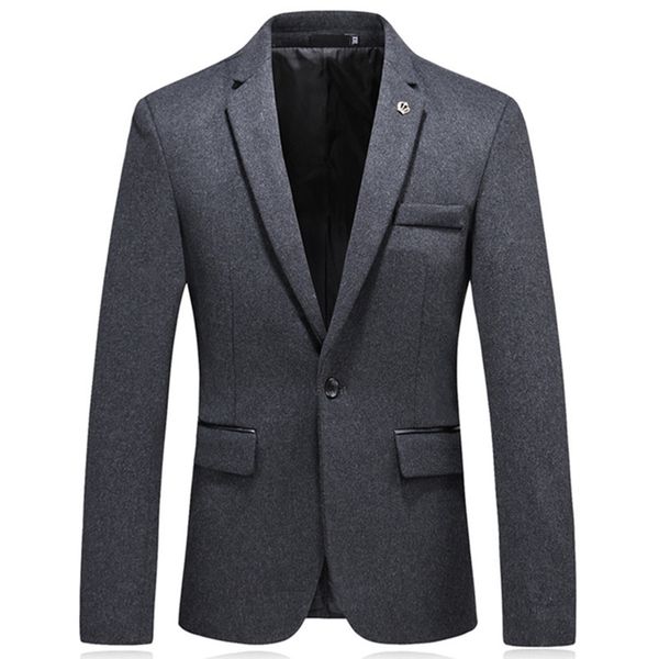 

men's suits & blazers autumn fashion casual suit solid color jacket business formal, White;black