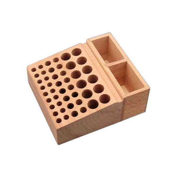 

stamp punch accessories multifunctional home multi holes standing storage organizer beech leather craft tools holder diy