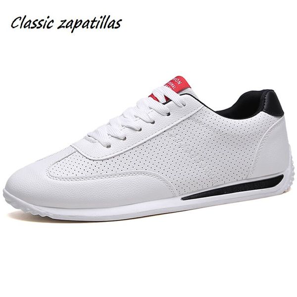 

2019 new men casual shoes flats breathable hole men shoes sneakers lace-up tenis masculino walking size 36~44, Black