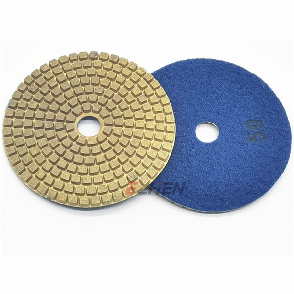 

4 " 100 мм медь полировальная площадка сухой шлифовальный пол полировальная площадка алмазные колодки для твердого гранита мрамора кварцевог