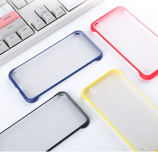 

no frame bumper matte case for samsung galaxy note 10 plus/note 9/note 8 cases dual color frosted cover covers tpu+pc hoesje etui tok kryt