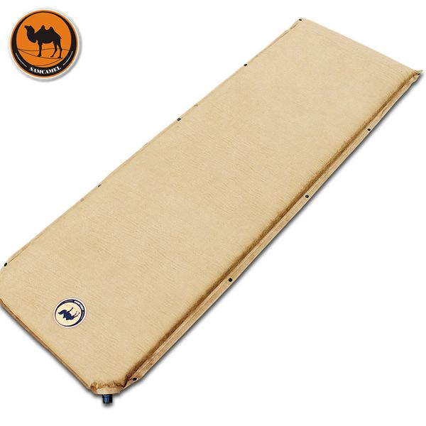 

camel 036-5 suede 5cm automatic inflatable cushion camping lunch thick outdoor travel mattress have 3colros for choose