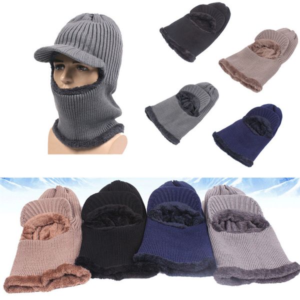

riding mask riding winter warm cycling cap ski waterproof windproof face mask hat neck outdoor equipment #2n14, Black