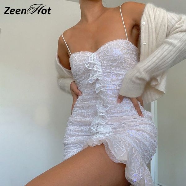 

женщина new кружева slim fit платье белого seeveless sing eegant вскользь плиссированные мини-платье bodycon street style 2020 spring, Black;gray