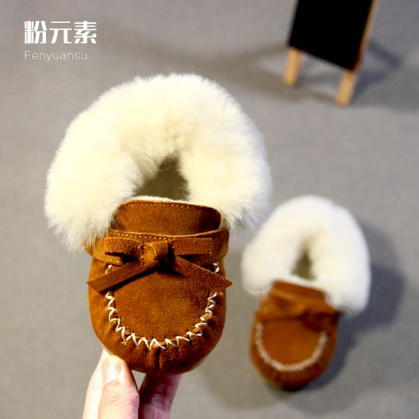 

for 1-3 years old baby girl winter shoes soft genuine leather infant toddler booties casual boys shoes