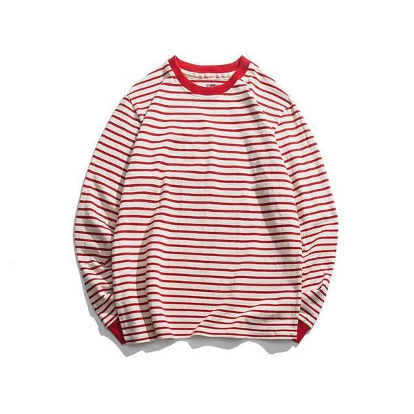 

мужская мода футболка с длинным рукавом полосатый хлопок винтажный стиль осень футболка оптовая продажа хорошее качество бесплатная доставка, White;black