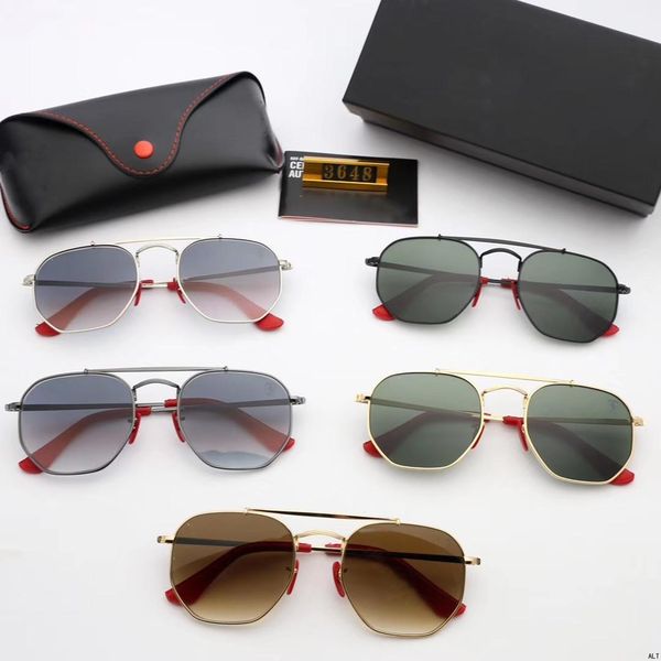 

2019 trendy sunglasses fashion women men sunglasses classic metal oval sunglasses fashion glasses good quality 3648, White;black