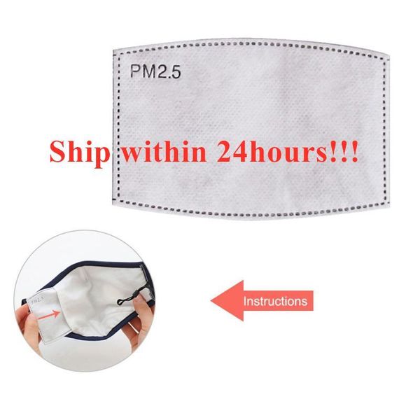 

1 10 30pcs pm2.5 mask filter anti haze and dustproof mask filter cartridge 5-layer square arc active carbon for children
