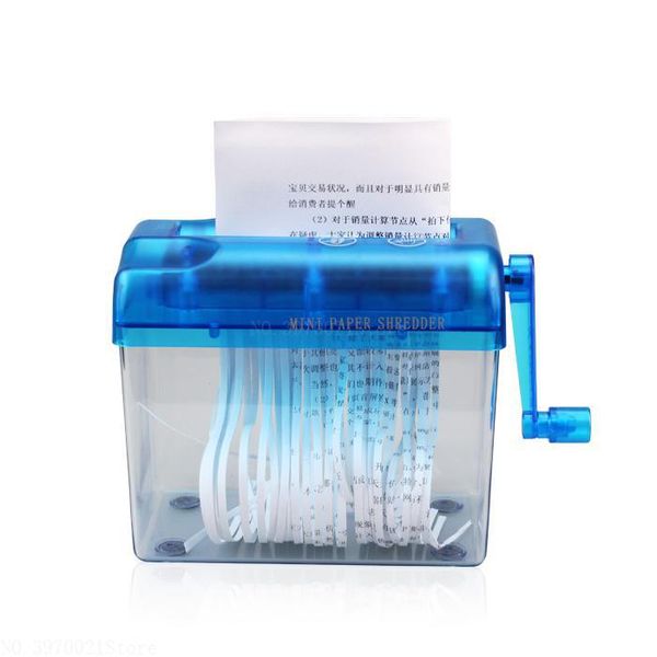 

paper a6 durable manual hand-cranked shredder office supplies table single hand shredder commercial