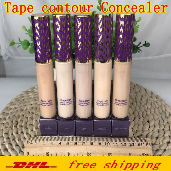 

Высочайшее качество Shape Tape Contour Concealer 5 цветов Fair Light Светлый средний Светлый песок Средний 10мл жидкая тональная основа консилер карандаш косметический