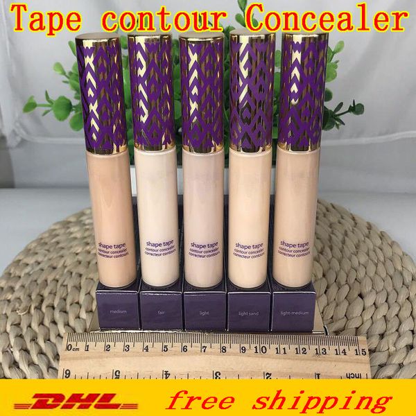 

Высочайшее качество Shape Tape Contour Concealer 5 цветов Fair Light Светлый средний Светлый песок Средний 10мл жидкая тональная основа консилер карандаш косметический