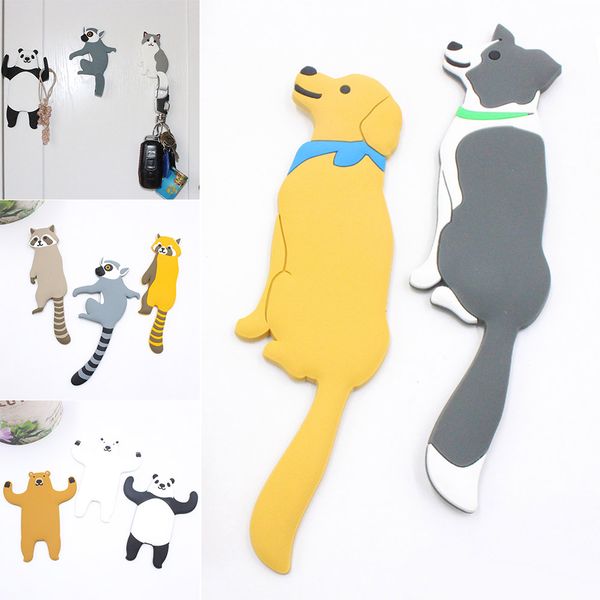 

1 pcs cartoon animal hooks refrigerator paste cute portable home decoration qp2