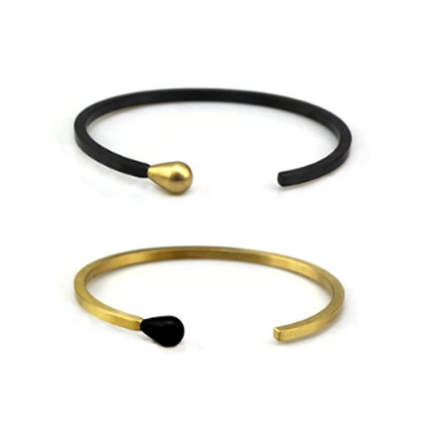 

retro titanium steel bracelet and matching match creative popular bracelet, Black