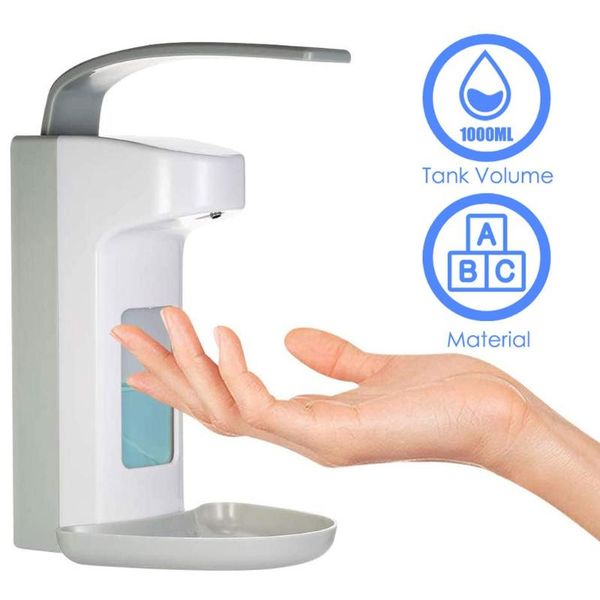 

wall-mounted disinfectant soap dispenser 1000 ml plastic liquid soap dispensers for kitchen bathroom accessories