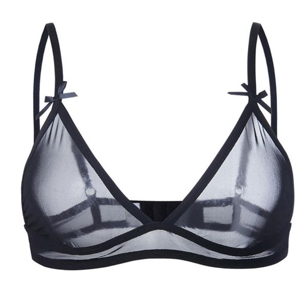 

female bras personality mesh black bra soft cover cup bra ladies comfortable biustonosz w#, Red;black