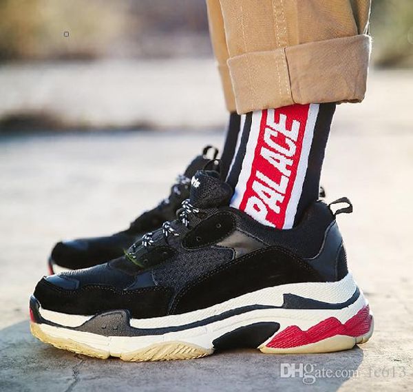 

2018 Newest BL Triple S 17FW Sneakers for men women casual shoes Vintage Kanye Old Grandpa Trainers Sneaker fashion shoe outdoor boots