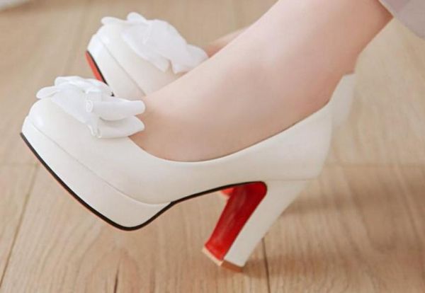 

women's shoes in spring and autumn high coarse heel round head waterproof table @54, Black
